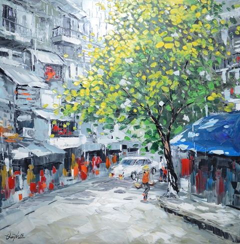 Tranh Sơn Dầu Phố